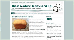 Desktop Screenshot of breadmachinereviewsandtips.com