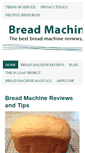 Mobile Screenshot of breadmachinereviewsandtips.com