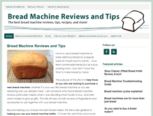 Tablet Screenshot of breadmachinereviewsandtips.com